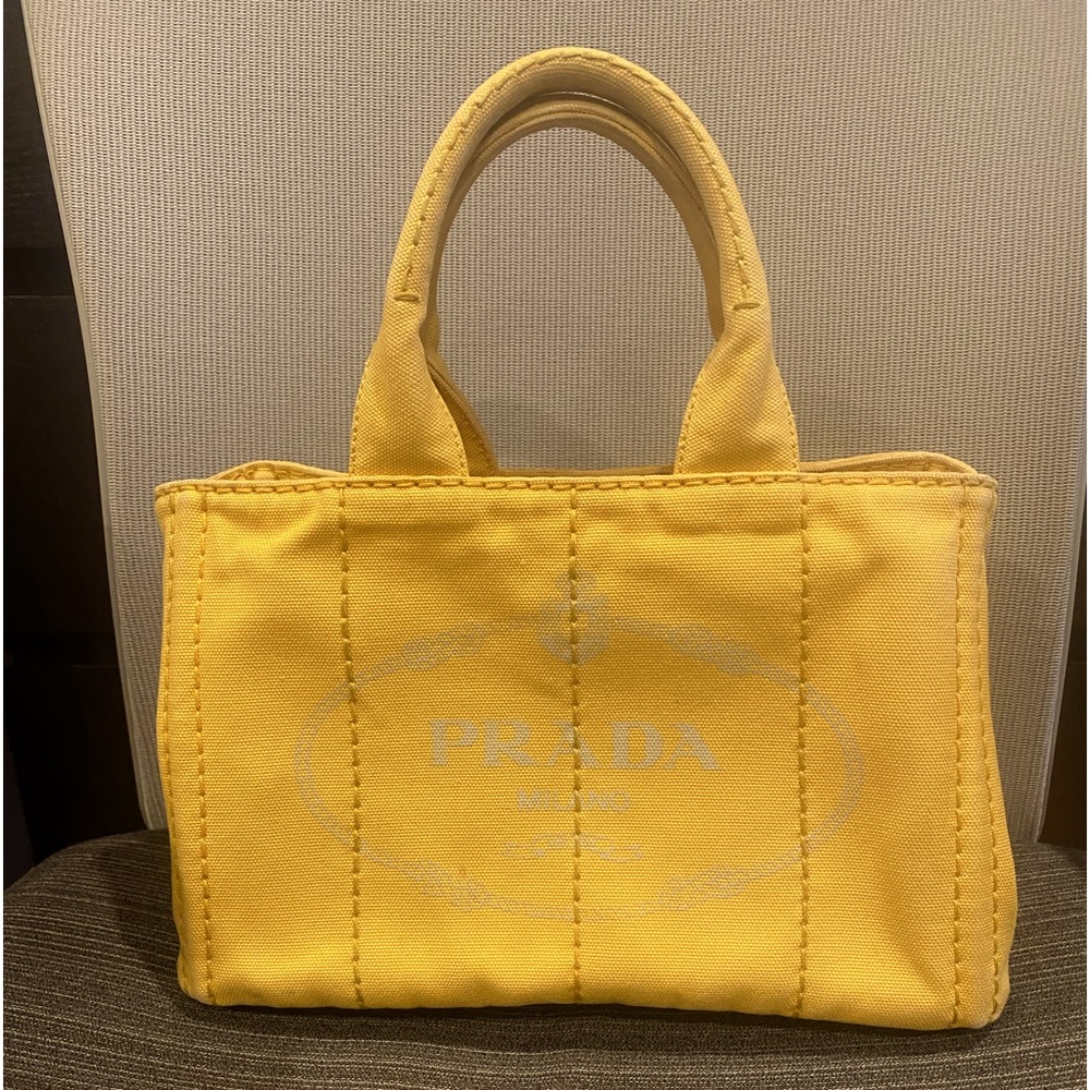 Prada Yellow Tote Bag